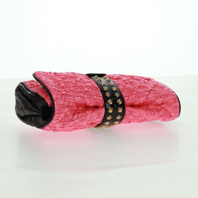 【日本直送】路易威登 Monogram Coquette 手拿包緞面皮革粉紅正品 159918SAV-4