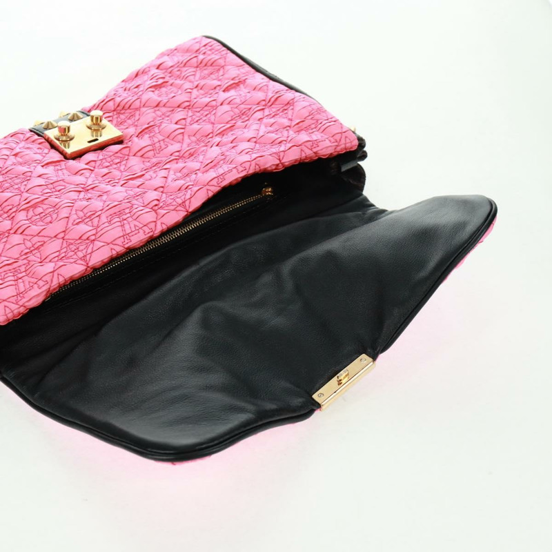 【日本直送】路易威登 Monogram Coquette 手拿包緞面皮革粉紅正品 159918SAV-17