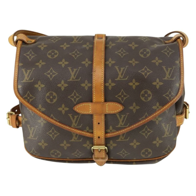 【日本直送】路易威登 Monogram Saumur 30 肩背包 M42256 LV Auth 161868A-12
