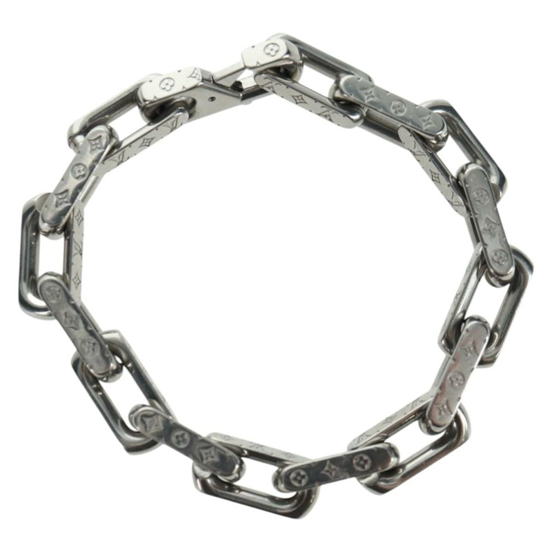 【日本直送】路易威登 Monogram 手鍊 銀色 M00309 LV Auth am10470M-0