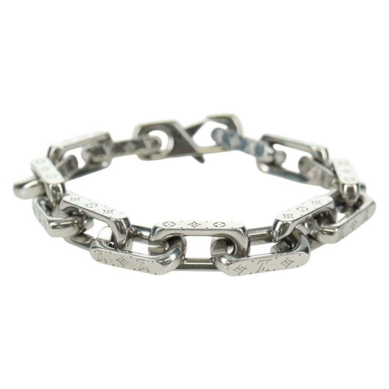 【日本直送】路易威登 Monogram 手鍊 銀色 M00309 LV Auth am10470M-1