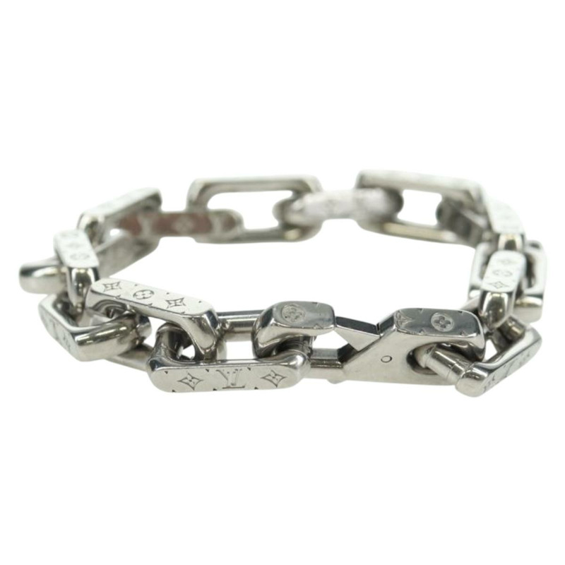 【日本直送】路易威登 Monogram 手鍊 銀色 M00309 LV Auth am10470M-2