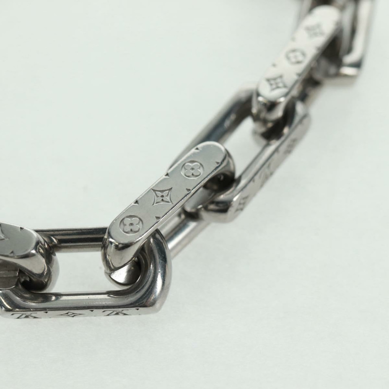 【日本直送】路易威登 Monogram 手鍊 銀色 M00309 LV Auth am10470M-3