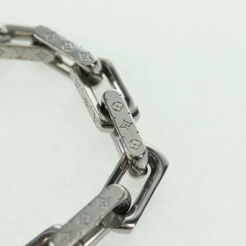 【日本直送】路易威登 Monogram 手鍊 銀色 M00309 LV Auth am10470M-4