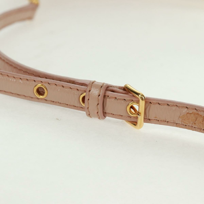 【日本直送】Miu Miu 手提包 漆皮 兩用 粉紅金配色 正品 am10466V-13