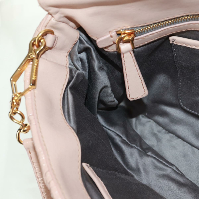 【日本直送】Miu Miu 手提包 漆皮 兩用 粉紅金配色 正品 am10466V-24