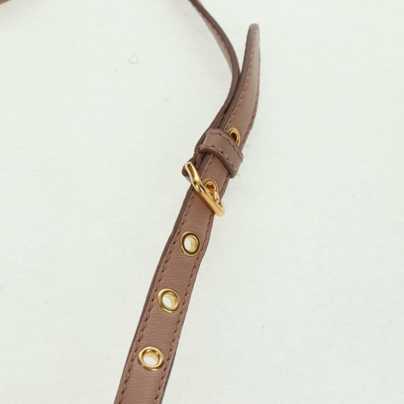 【日本直送】Miu Miu Matelasse 手提包 皮革 兩用 金色 淺粉色 正品 am10480V-14