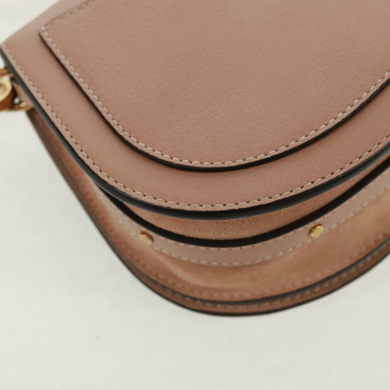 【日本直送】Chloe Nile 手提包 真皮 兩用 粉金配色 正品 163820V-17