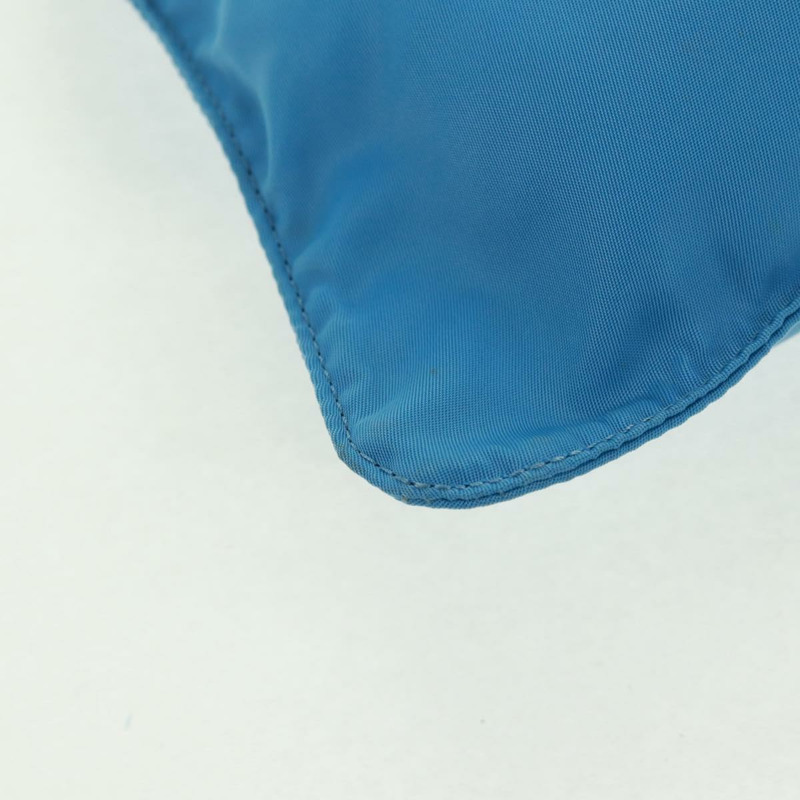 【日本直送】PRADA 尼龍藍銀色單肩包 Auth 163845V-15