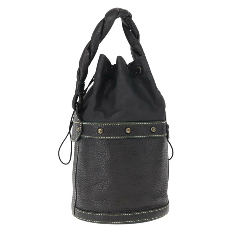 【日本直送】FENDI 手提包 皮革 黑色 正品 162180-0