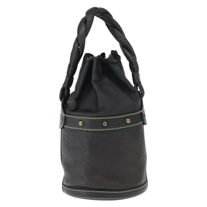 【日本直送】FENDI 手提包 皮革 黑色 正品 162180-1