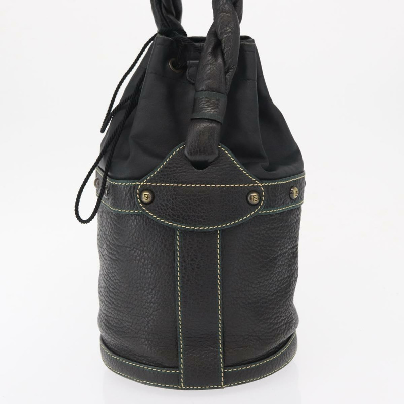 【日本直送】FENDI 手提包 皮革 黑色 正品 162180-2