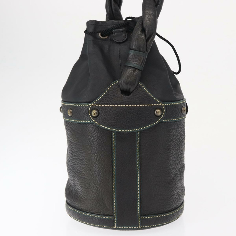 【日本直送】FENDI 手提包 皮革 黑色 正品 162180-3