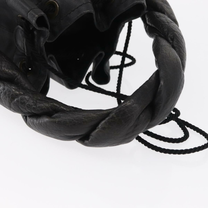 【日本直送】FENDI 手提包 皮革 黑色 正品 162180-6