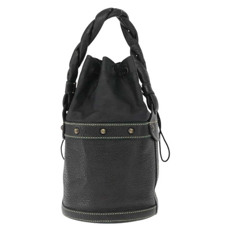【日本直送】FENDI 手提包 皮革 黑色 正品 162180-12