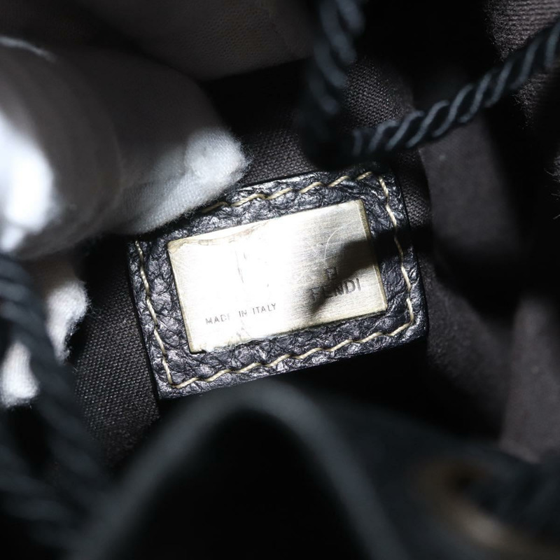 【日本直送】FENDI 手提包 皮革 黑色 正品 162180-16