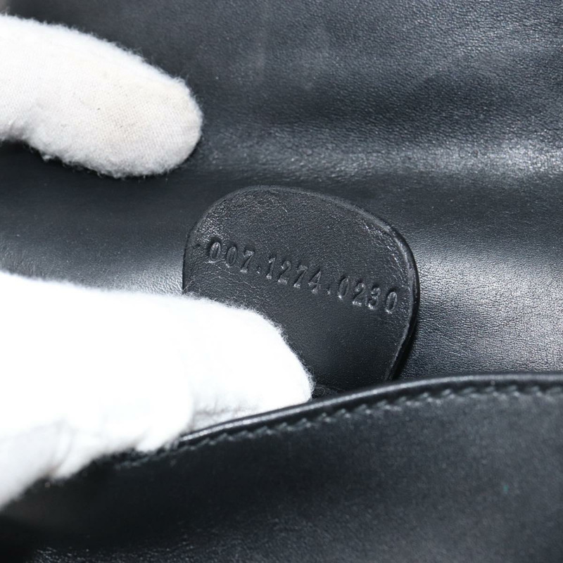 【日本直送】GUCCI Web Sherry Line 單肩包 皮革 黑色 紅色 007 1274 0230 Auth 162391-11