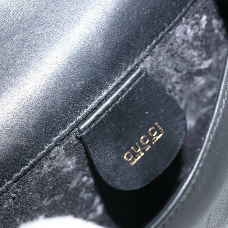 【日本直送】GUCCI Web Sherry Line 單肩包 皮革 黑色 紅色 007 1274 0230 Auth 162391-17