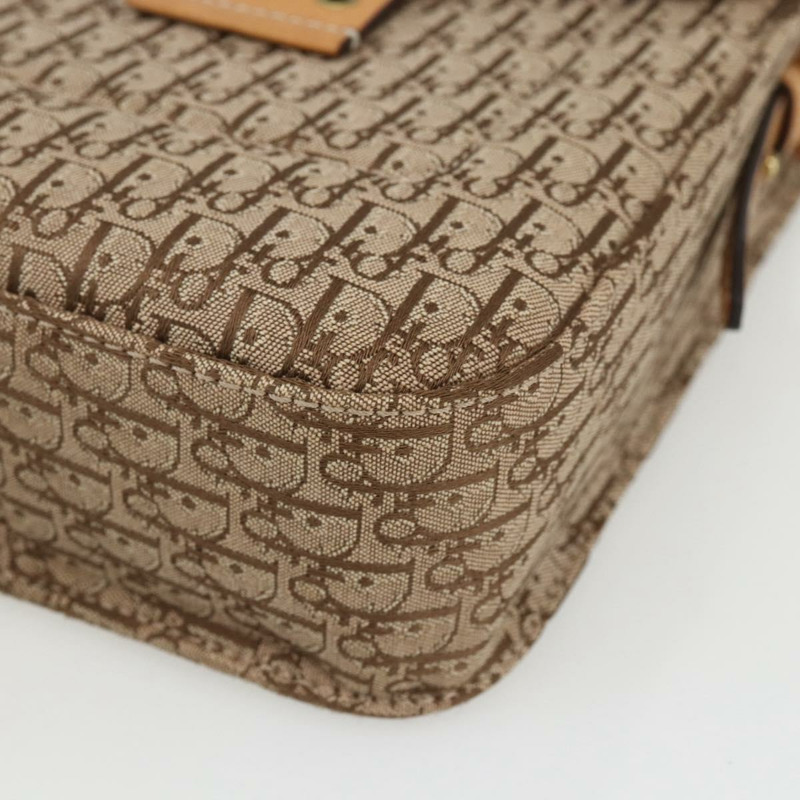 【日本直送】Christian Dior Trotter帆布街頭風單肩包 米色金色 正品 ki6338-8