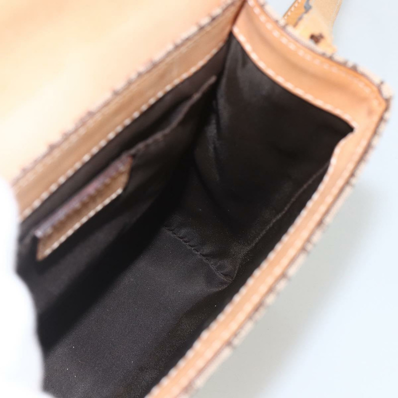 【日本直送】Christian Dior Trotter帆布街頭風單肩包 米色金色 正品 ki6338-17