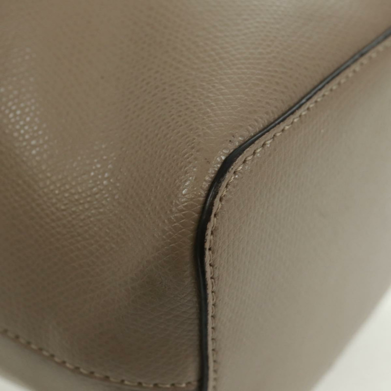 【日本直送】FENDI 手提包 皮革 灰色 金色 正品 ki6319-9