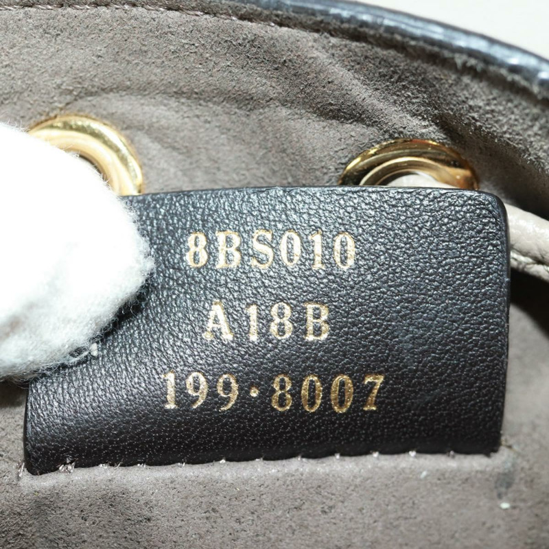 【日本直送】FENDI 手提包 皮革 灰色 金色 正品 ki6319-11