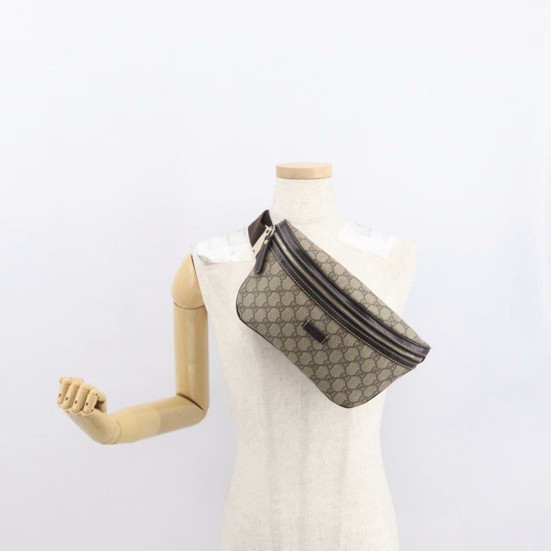 【日本直送】GUCCI GG Supreme 斜背包 PVC 米色 金色 233269 正品 ki6304-23