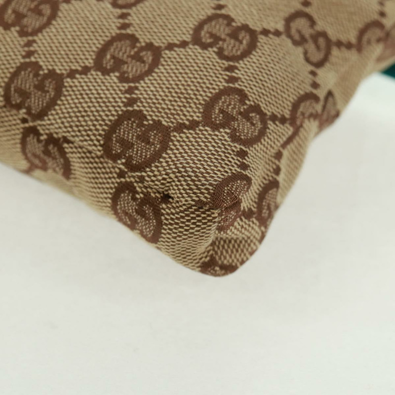 【日本直送】GUCCI GG帆布腰包 米色 藍綠色 銀色 28566 正品 ki6279V-8