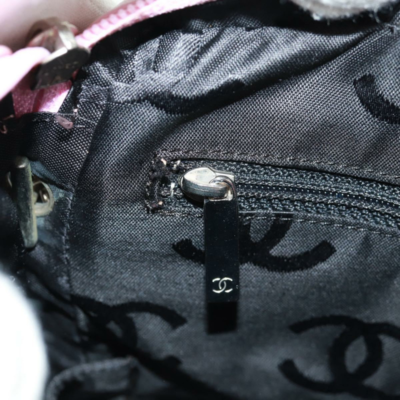 【日本直送】香奈兒 (CHANEL) 絎縫 Cambon 系列單肩包，粉紅銀色雙C標誌皮革，正品編號 mr1826V-21