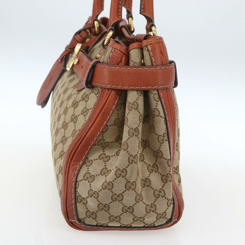 【日本直送】GUCCI GG帆布手提包 米色 金色 247183 正品 mr1815-3