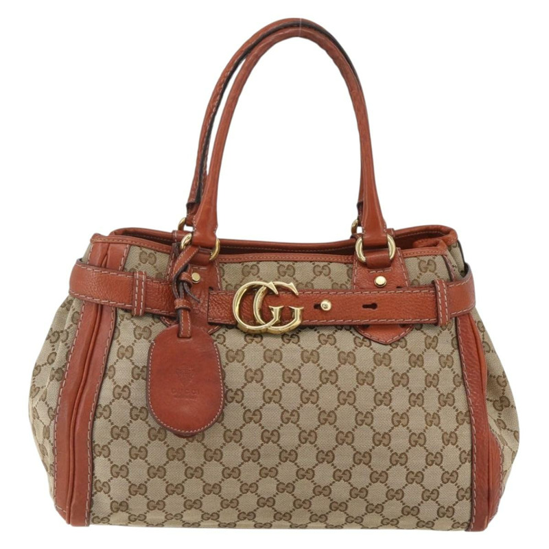 【日本直送】GUCCI GG帆布手提包 米色 金色 247183 正品 mr1815-12