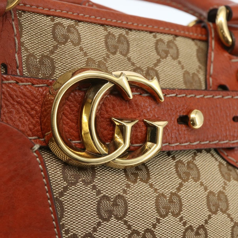 【日本直送】GUCCI GG帆布手提包 米色 金色 247183 正品 mr1815-16