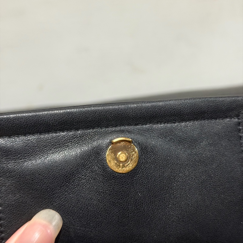 Ysl • Nolita 經典黑金羊皮手袋 全配有盒-15
