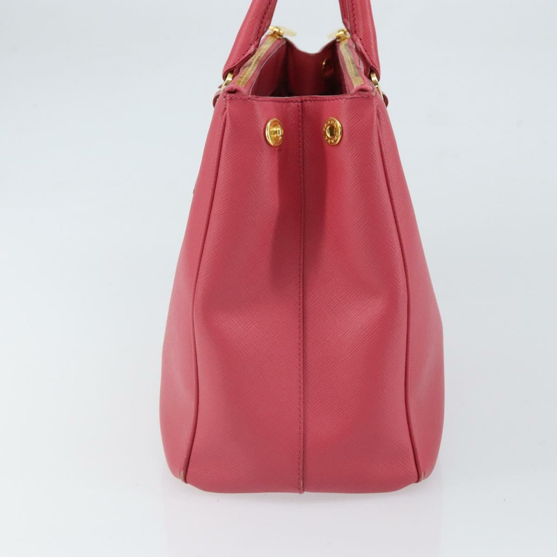 【日本直送】PRADA Galleria 手提包 Safiano 皮革 粉紅色 金色裝飾 正品 yk19919-3