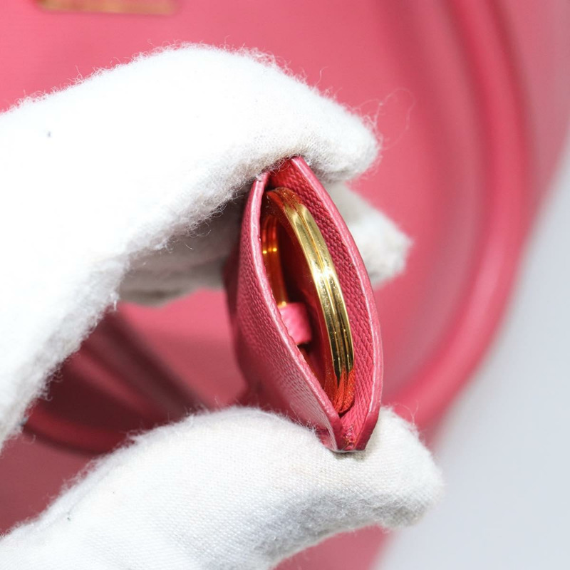 【日本直送】PRADA Galleria 手提包 Safiano 皮革 粉紅色 金色裝飾 正品 yk19919-8