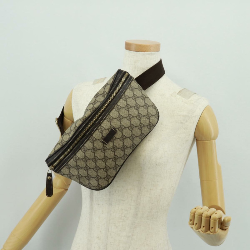 【日本直送】GUCCI GG Supreme 斜背包 PVC 米色 233269 正品 yk19963V-23