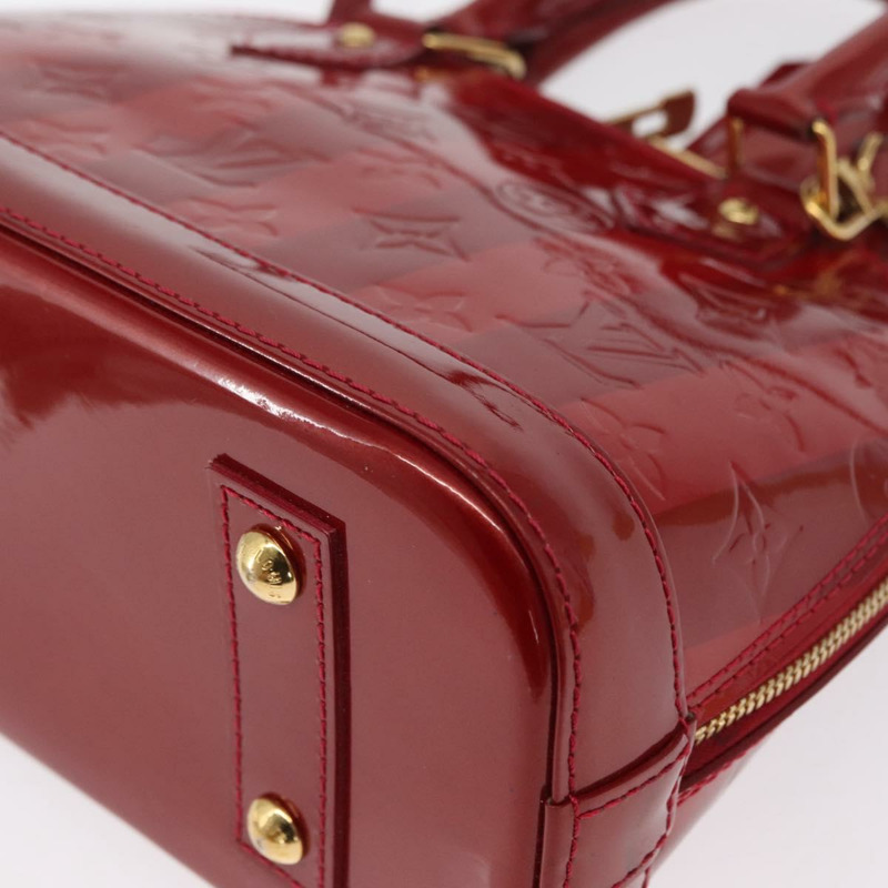 【日本直送】路易威登 Vernis Rayure Alma BB 包 2way Pomme D'amour M91593 正品 164156-16