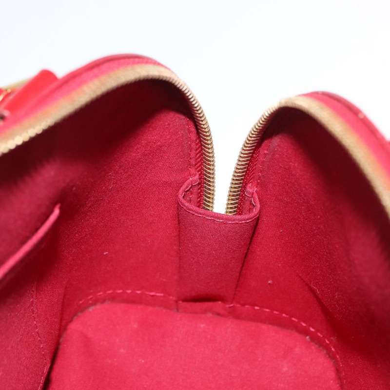 【日本直送】路易威登 Vernis Rayure Alma BB 包 2way Pomme D'amour M91593 正品 164156-22