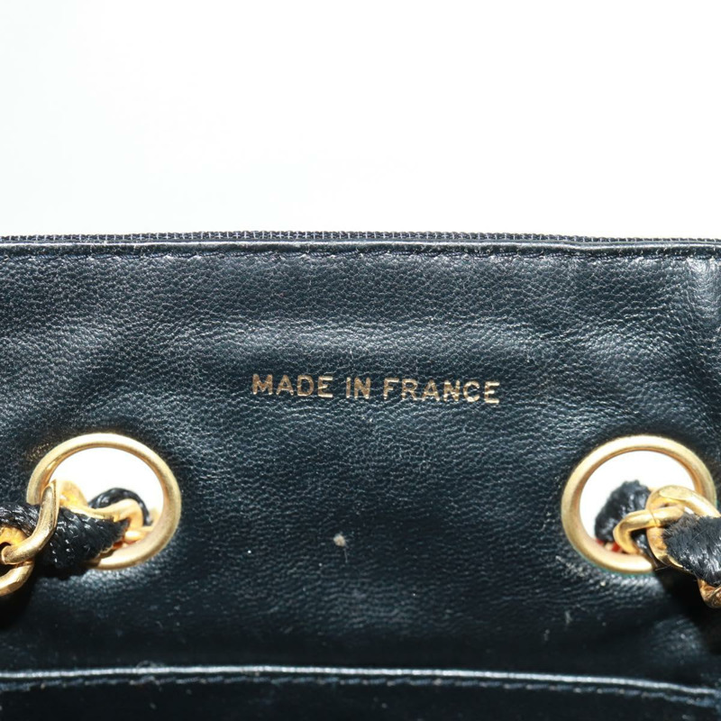 【日本直送】香奈兒鏈手提包 拉菲草 紅色 金色 CC 認證 162896V-17