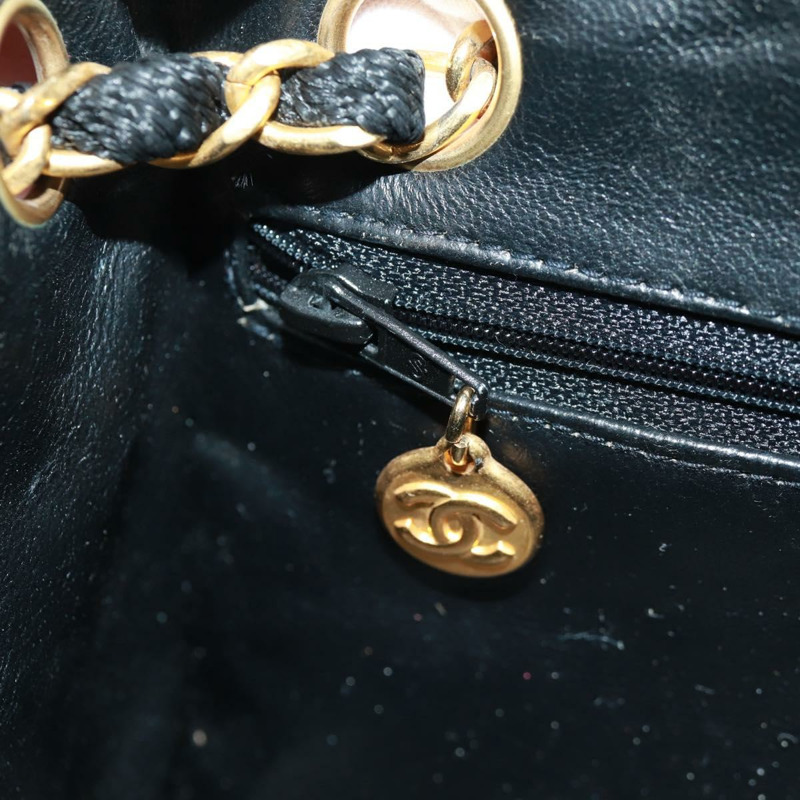 【日本直送】香奈兒鏈手提包 拉菲草 紅色 金色 CC 認證 162896V-20