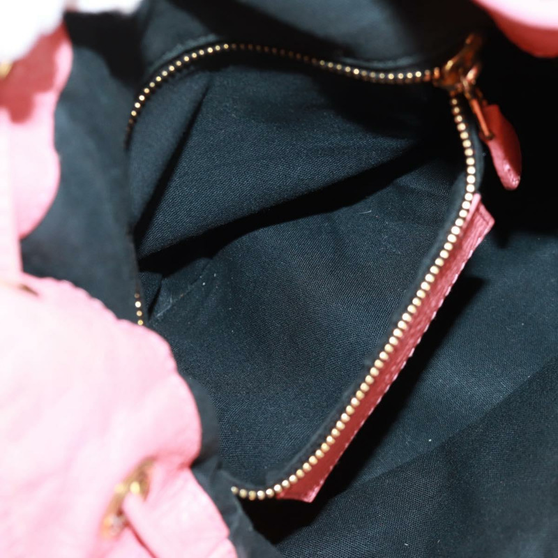 【日本直送】BALENCIAGA 巨型迷你絨球手提包 皮革 2way 粉金配色 正品 161592V-26