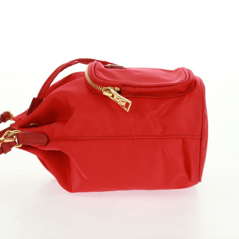 【日本直送】PRADA 單肩包 尼龍 2way 紅色金色 Auth 161489V-2