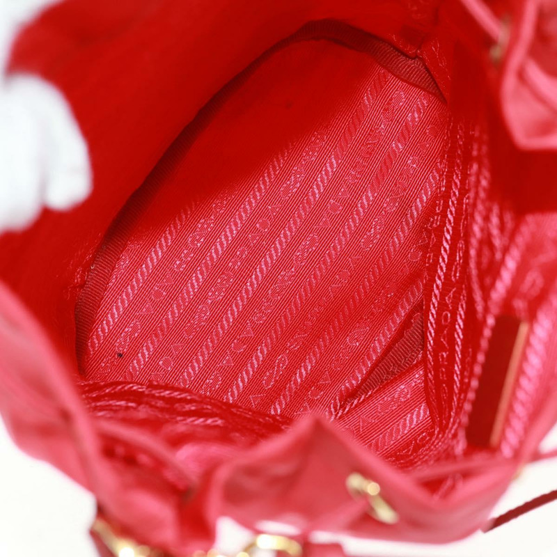 【日本直送】PRADA 單肩包 尼龍 2way 紅色金色 Auth 161489V-9