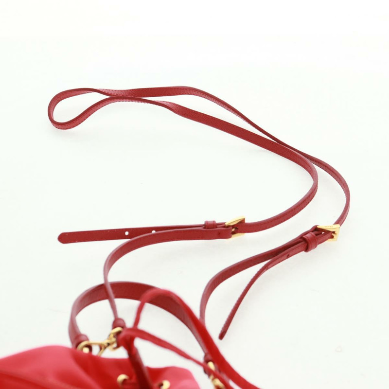 【日本直送】PRADA 單肩包 尼龍 2way 紅色金色 Auth 161489V-15