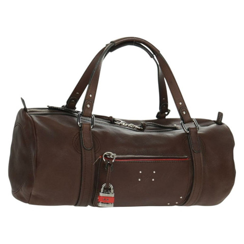 Chloe Mr Paddington 手提包 皮革 棕色 銀色 正品 162866V