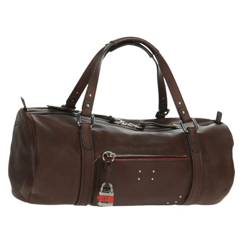 【日本直送】Chloe Mr Paddington 手提包 皮革 棕色 銀色 正品 162866V-0