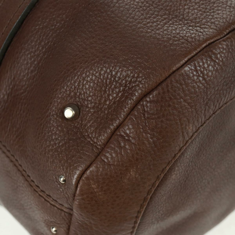 【日本直送】Chloe Mr Paddington 手提包 皮革 棕色 銀色 正品 162866V-14