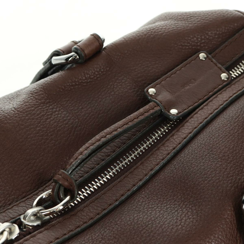 【日本直送】Chloe Mr Paddington 手提包 皮革 棕色 銀色 正品 162866V-21