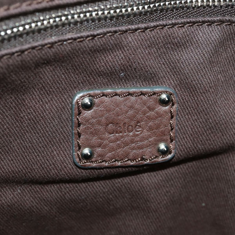 【日本直送】Chloe Mr Paddington 手提包 皮革 棕色 銀色 正品 162866V-22