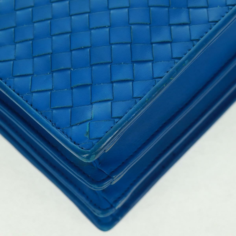 【日本直送】BOTTEGA VENETA INTRECCIATO 商務包皮革藍正品 161673V-8